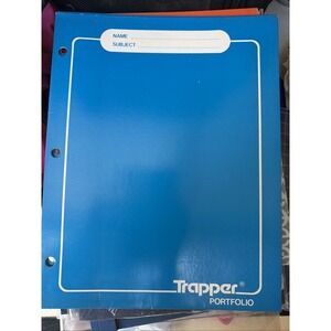 (2) Vintage 1980s Mead Trapper Keeper Portfolio Red Folders - New Old Stock